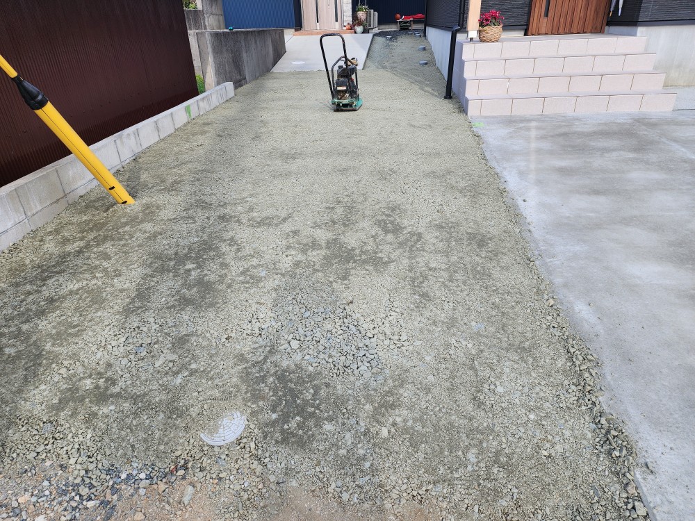 砕石敷下地 砕石敷下地